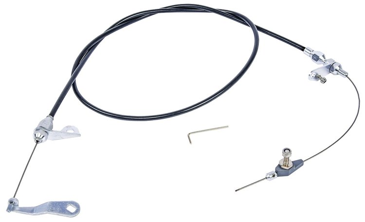 Transmission Kickdown Cable Kit [Ford C4, Black]