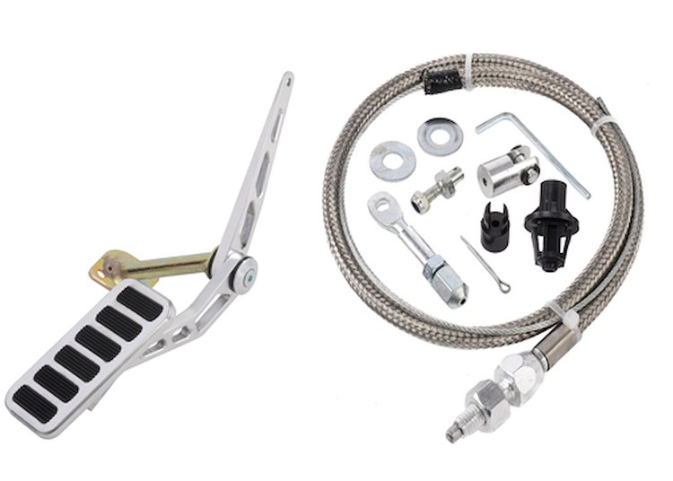 Billet Gas Pedal Assembly with 24 in. Throttle Cable
