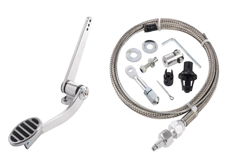 Billet Gas Pedal Assembly with 24 in. Throttle Cable