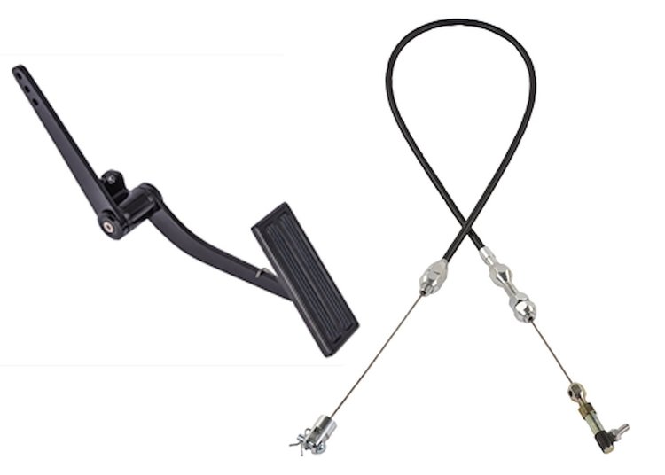Pedal Assembly with 24 in. Throttle Cable [Black]