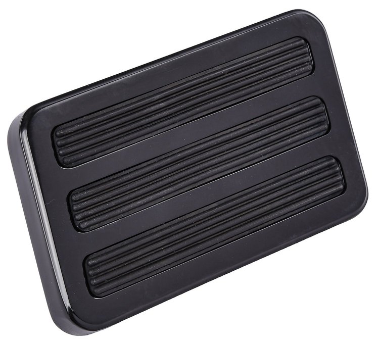 Universal Billet Brake Pedal Pad  [Black Aluminum]