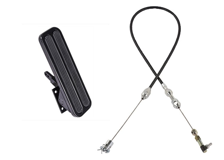 Pedal Assembly with 24 in. Throttle Cable [Black]
