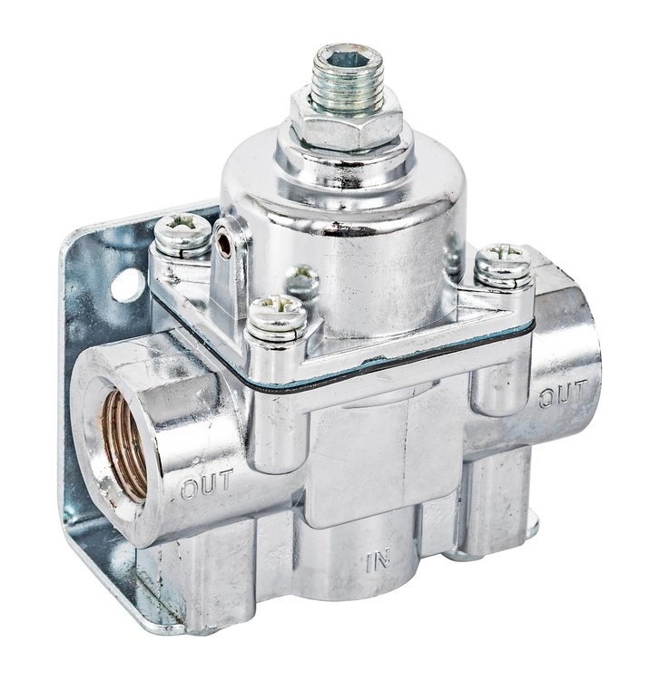 Fuel Pressure Regulator [1 to 4 psi, Chrome Finish]