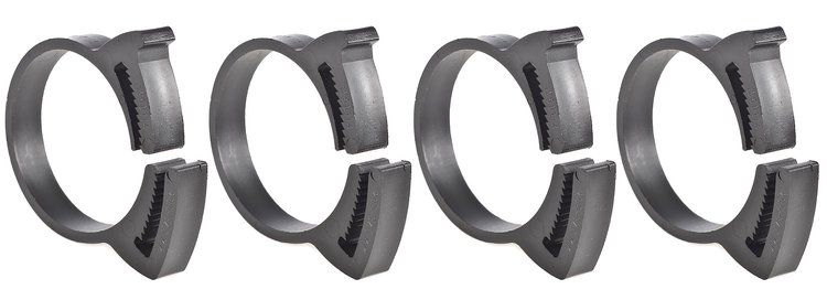Snap Grip Nylon Hose Clamps 1.161" to 1.280"