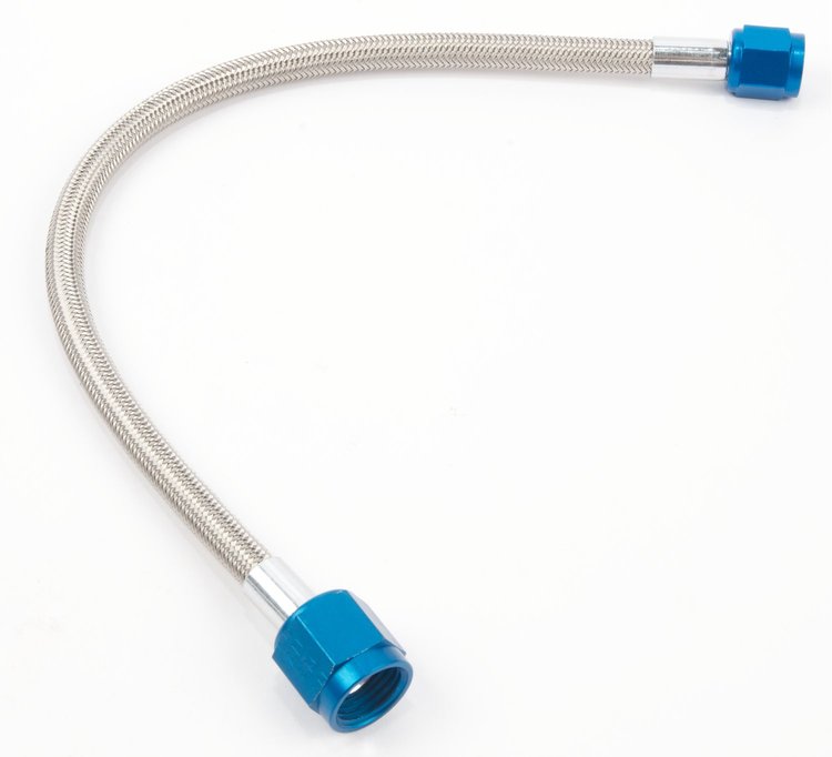 Nitrous Supply Line -04AN to -06AN x 12" Long
