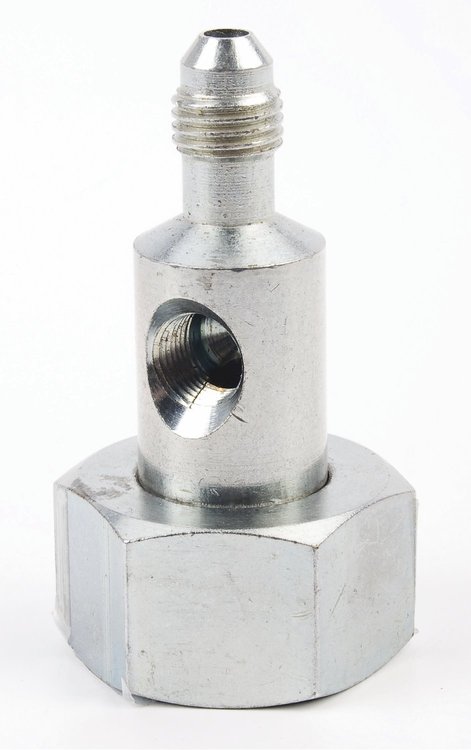 Bottle Nut Adapter -4AN Male with 1/8 in. NPT Port