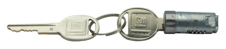 Glovebox Lock Set Fits Select 1962-1967 GM Models [Oval Style GM Keys]