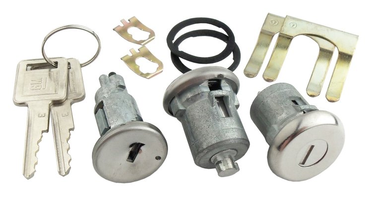 Ignition & Door Lock Set Fits Select 1968-1969 GM Models [Square Style GM Keys]