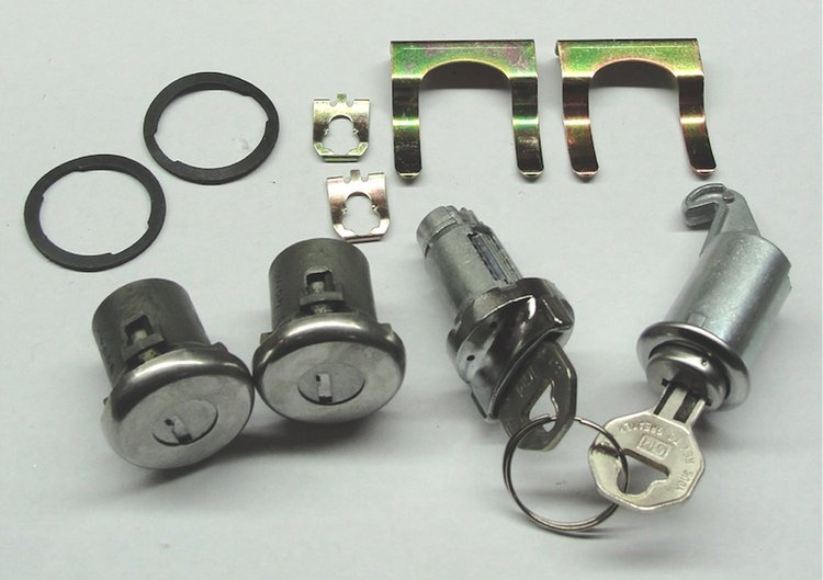 Ignition, Door & Glovebox Lock Set for 1964 Chevrolet Chevelle, El Camino [Original Octagon Keys]