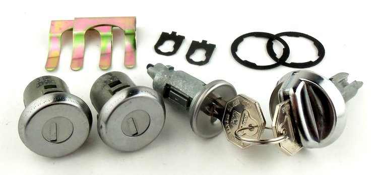 Ignition, Door & Glovebox Lock Set for 1968 Chevrolet Chevelle, El Camino [Original Octagon Keys]