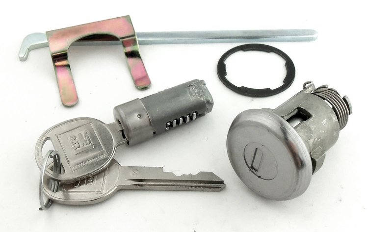Trunk & Glovebox Lock Set Fits Select 1964-1969 GM Models [Oval Style GM Keys]