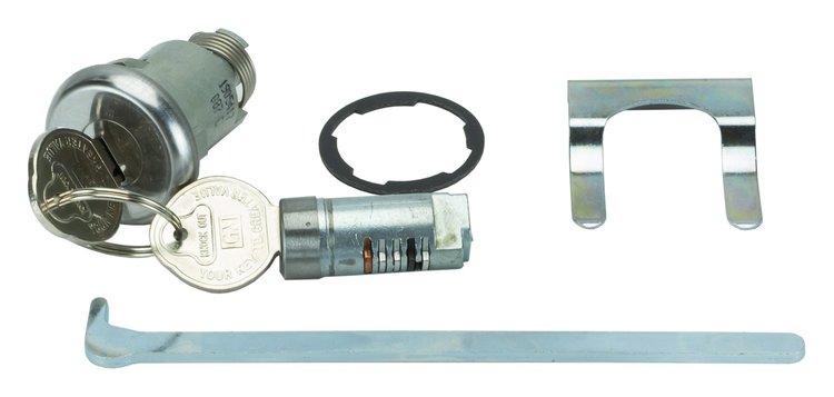 Trunk & Glovebox Lock Set Fits Select 1964-1969 GM Models [Original Pearhead Keys]