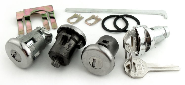 Ignition, Door & Trunk Lock Set Fits Select 1962-1964 GM Models [Original Octagon Keys]