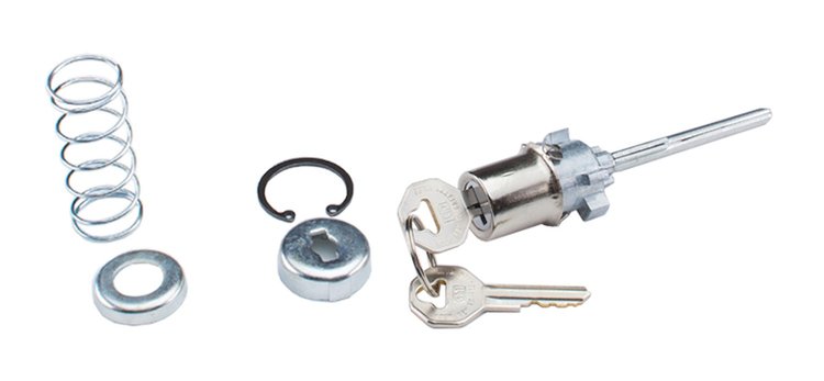 Door Lock Set Fits Select 1955-1959 GM Trucks [Original Octagon Keys]