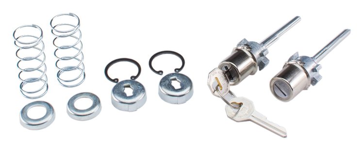 Door Lock Set Fits Select 1960-1966 GM Models [Original Octagon Keys]