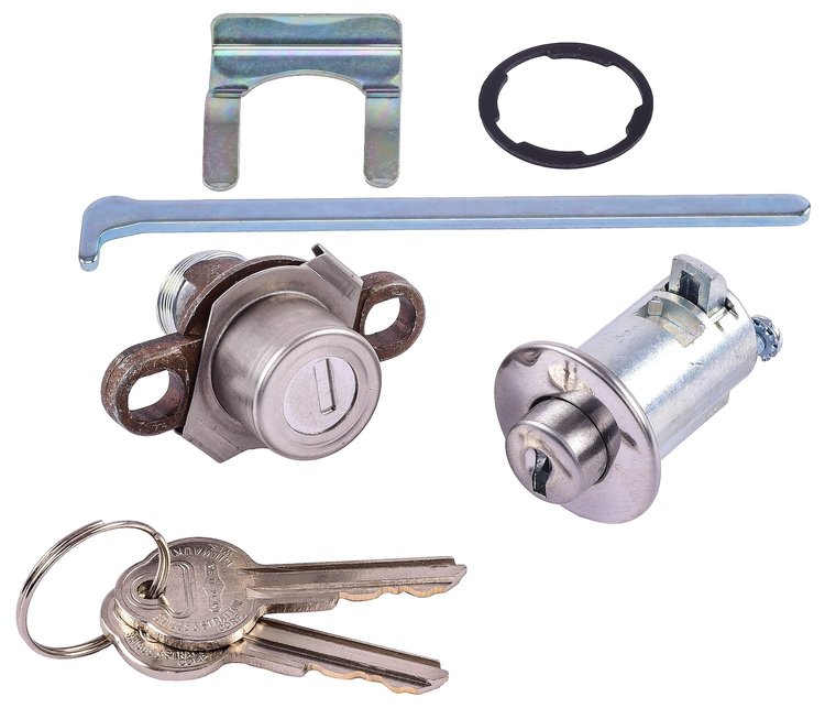 Trunk & Glovebox Lock Set Fits Select 1959 GM Models [Original Pearhead Keys]