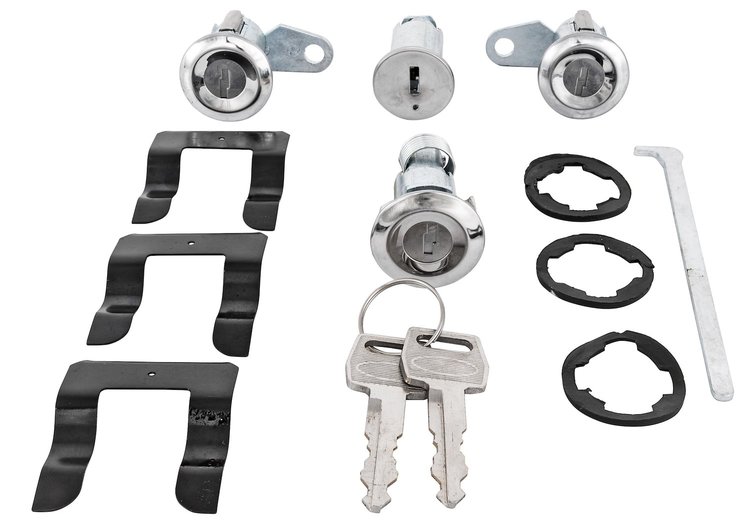 Ignition, Door and Trunk Lock Set for 1967-1969 Ford Mustang