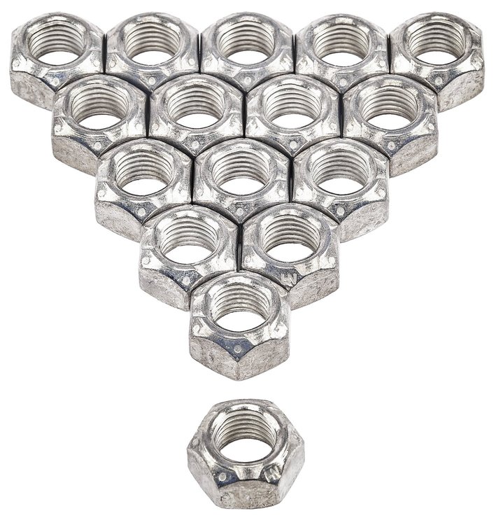 Rocker Arm Nuts (Distorted Thread), 7/16 in.-20 [Set of 16]
