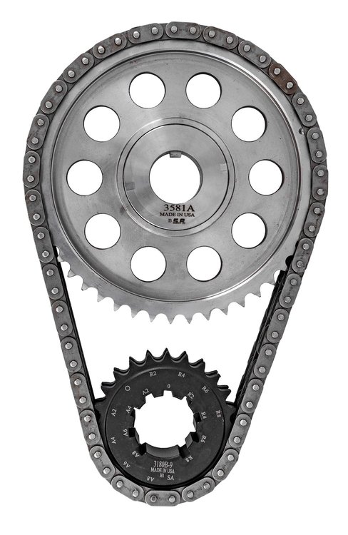 Double Roller Timing Set for 1999-2006 JEEP 4.0L 242 6 cyl. [w/9-Keyway Crank Sprocket]