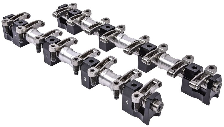 Stainless Steel Roller Rocker Arm Kit for Ford FE [1.76 Ratio, Shaft Mounted]