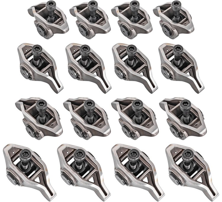Pro-Series Cast Steel Rocker Arms w/Needle Bearing Trunnion for Ford 7.3L Godzilla Engine