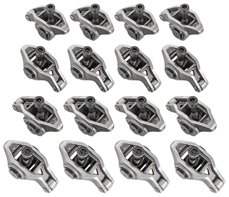 Pro-Series Cast Steel Rocker Arms w/Needle Bearing Trunnion & Roller Tip for Ford 7.3L Godzilla Engine