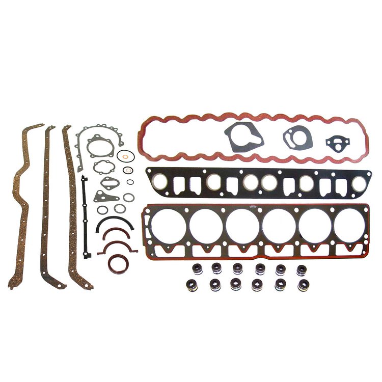 Complete Engine Gasket Kit Fits Select 1987-1990 Jeep Models w/4.0L Eng.