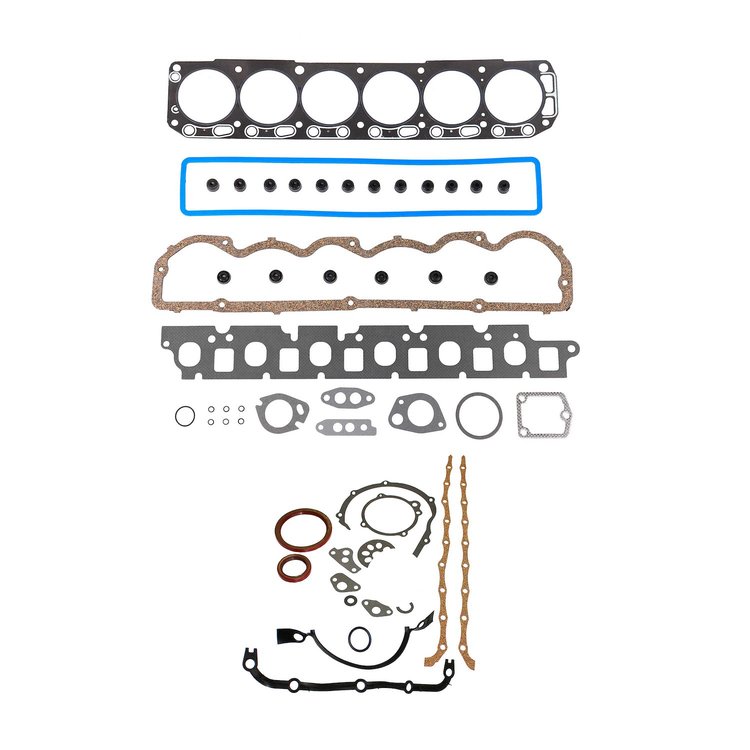 Complete Engine Gasket Kit Fits Select 1968-1985 Ford Models w/3.9L, 4.9L Eng.
