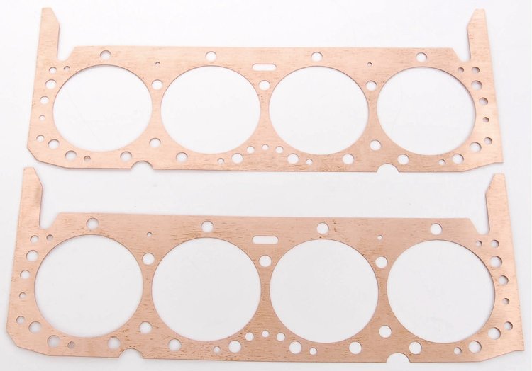 Copper Head Gaskets 4.000" to 4.060" bore x .031" thick
