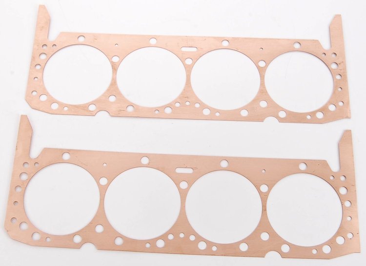 Copper Head Gaskets 4.125" to 4.155" bore x .031" thick