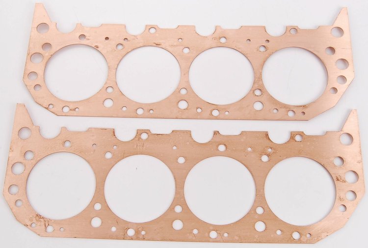 Copper Head Gaskets 4.250" to 4.320" bore x .062" thick