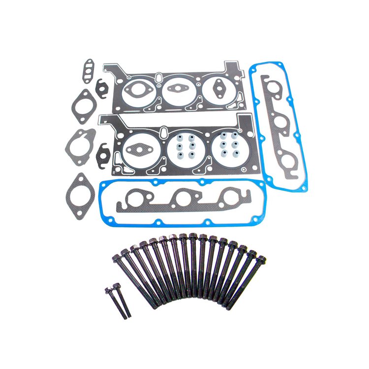 Engine Top-End Gasket Set w/Head Bolts Fits Select 1990-1996 Chrysler, Dodge, Eagle, Plymouth Models w/3.3L V6 12V OHV Engine