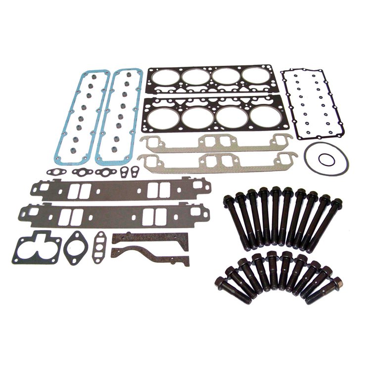Engine Top-End Gasket Set w/Head Bolts Fits Select 1994-1997 Dodge, Jeep Models w/5.2L V8 16V OHV [Magnum] Engine