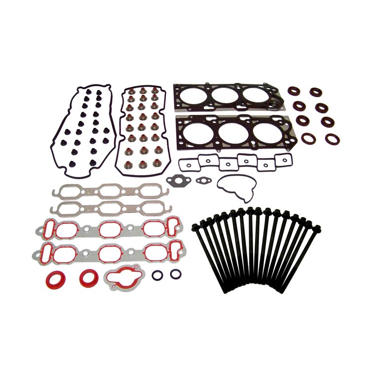 Engine Top-End Gasket Set w/Head Bolts Fits Select 1999-2002 Chrysler, Dodge, Plymouth Models w/3.5L V6 24V SOHC Engine