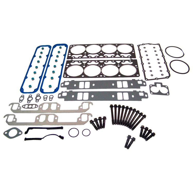 Engine Top-End Gasket Set w/Head Bolts Fits Select 1998-2003 Dodge, Jeep Models w/5.2L V8 16V OHV [Magnum] Engine