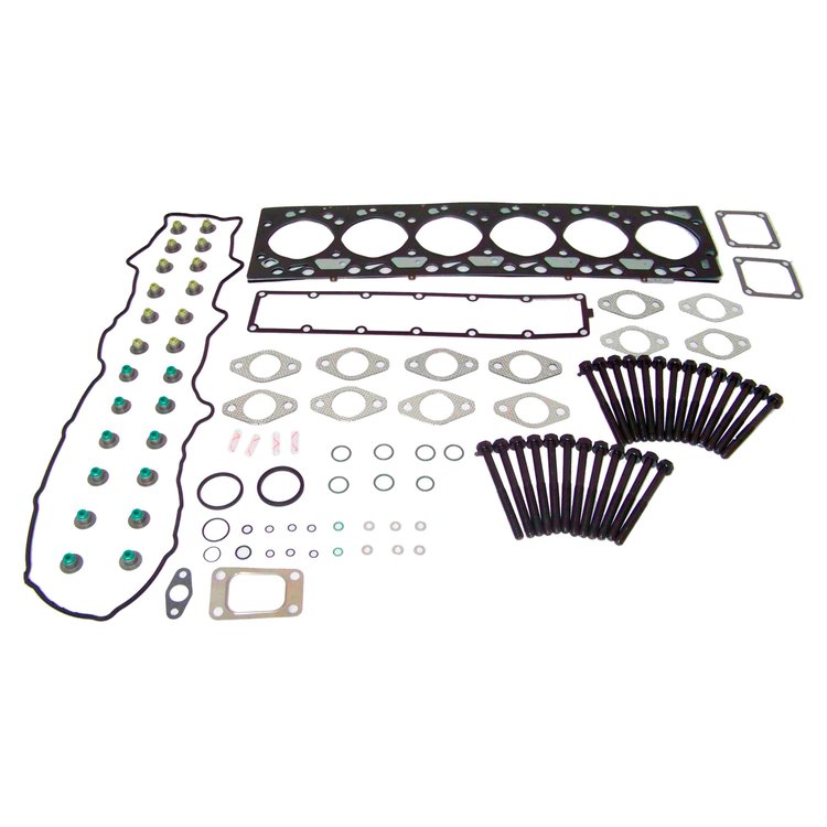 Engine Top-End Gasket Set w/Head Bolts Fits Select 2003-2009 Dodge w/5.9L L6 24V Turbocharged DIESEL OHV [Cummins] Engine