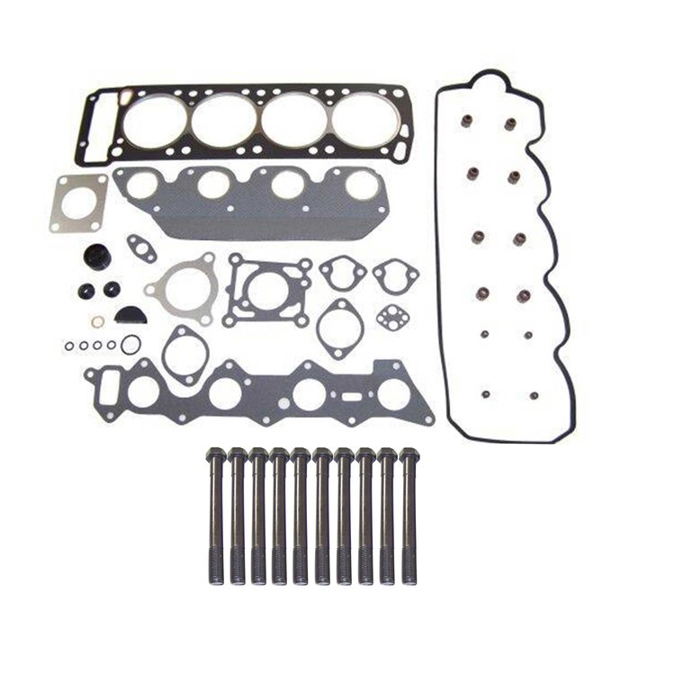 Engine Top-End Gasket Set w/Head Bolts Fits Select 1987-1989 Chrysler, Mitsubishi Models w/2.6L L4 8V Turbocharged SOHC Engine