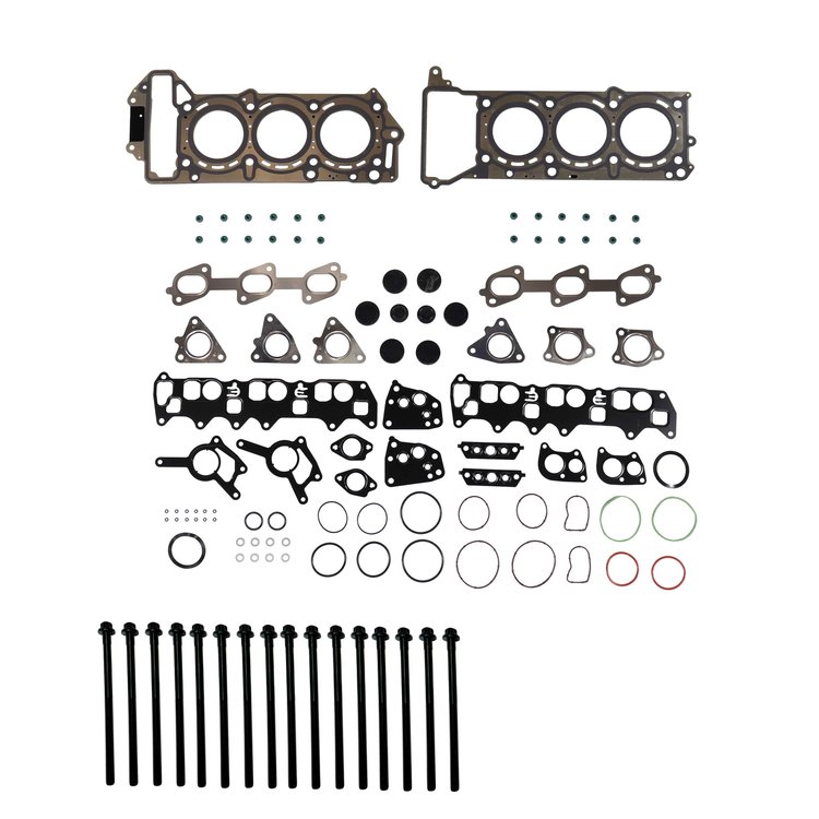 Engine Top-End Gasket Set w/Head Bolts Fits Select 2007-2009 Dodge, and More Models w/3.0L V6 24V Turbocharged DIESEL DOHC Eng.