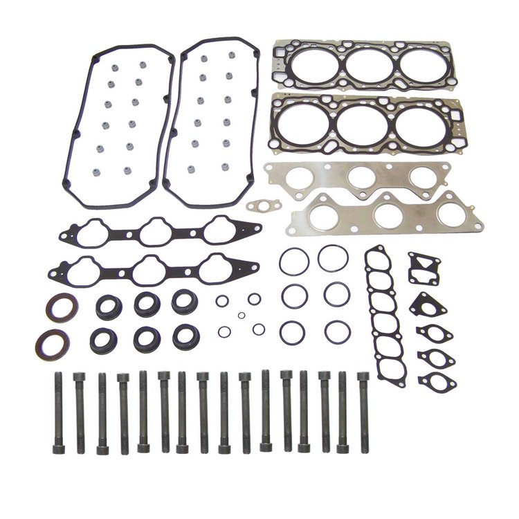Engine Top-End Gasket Set w/Head Bolts Fits Select 1999-2005 Chrysler, Dodge, Mitsubishi Models w/3.0L V6 24V SOHC Engine