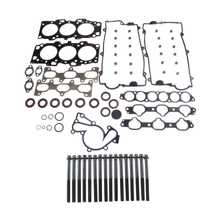Engine Top-End Gasket Set w/Head Bolts Fits Select 2001-2003 Hyundai, Kia Models w/2.7L V6 24V DOHC Engine