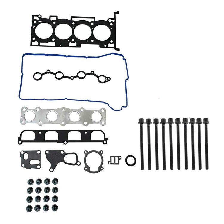Engine Top-End Gasket Set w/Head Bolts Fits Select 2010-2012 Hyundai Genesis Coupe w/2.0L L4 16V Turbocharged DOHC Engine
