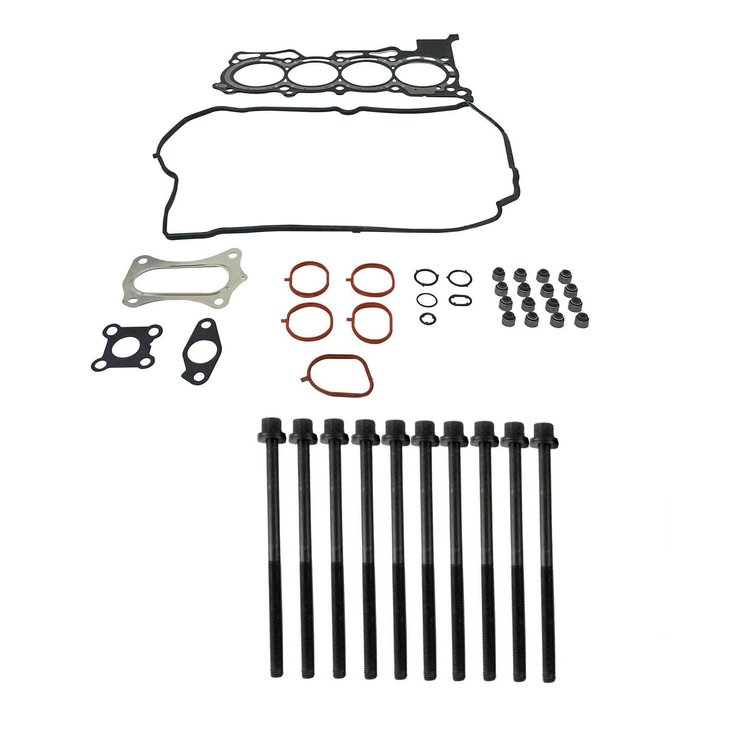 Engine Top-End Gasket Set w/Head Bolts Fits Select 2015-2020 Honda Fit w/1.5L L4 16V DOHC [i-VTEC] Engine