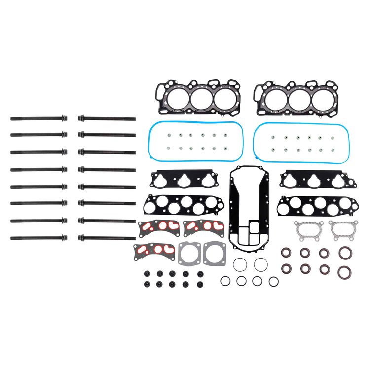 Engine Top-End Gasket Set w/Head Bolts Fits Select 2003-2010 Acura, Honda Models w/3.2L, 3.5L V6 24V SOHC [VTEC] Engines