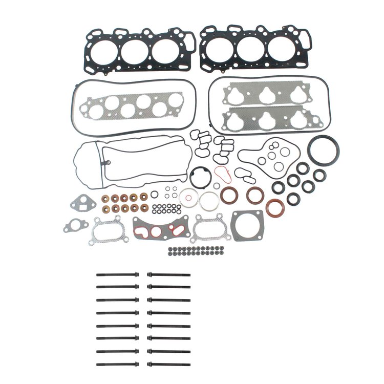 Engine Top-End Gasket Set w/Head Bolts Fits Select 2005-2007 Honda Accord w/3.0L V6 24V SOHC [i-VTEC] Engine