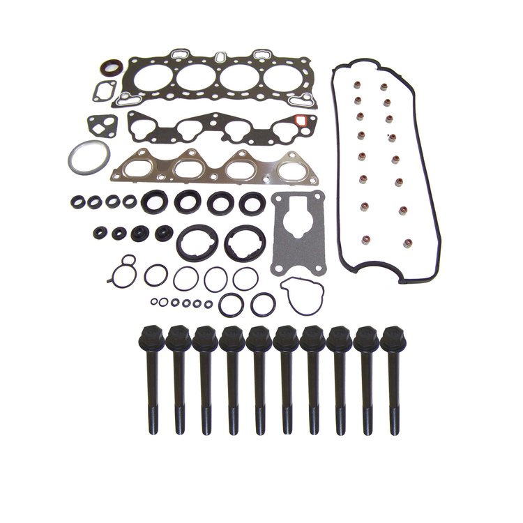 Engine Top-End Gasket Set w/Head Bolts Fits Select 1988-1995 Honda w/1.5L, 1.6L L4 16V SOHC Engines