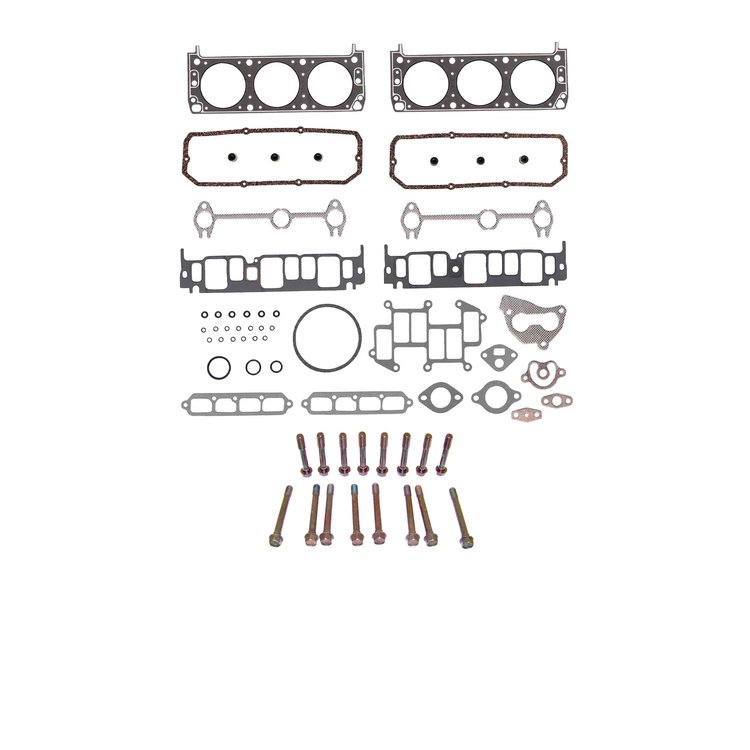 Engine Top-End Gasket Set w/Head Bolts Fits Select 1990-1992 Chevrolet, Pontiac Models w/3.1L V6 12V OHV Engine
