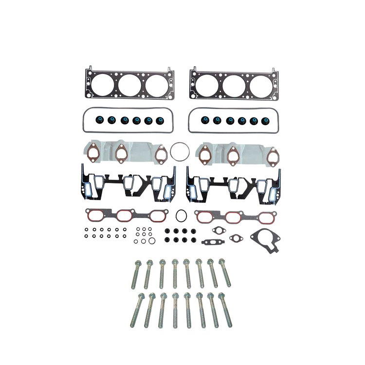 Engine Top-End Gasket Set w/Head Bolts Fits Select 2000-2003 Chevrolet, Oldsmobile, Pontiac Models w/3.4L V6 12V OHV Engine