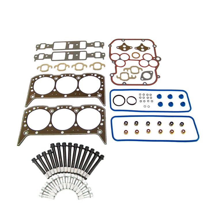 Engine Top-End Gasket Set w/Head Bolts Fits Select 1994-1995 Chevrolet, GMC, Oldsmobile Models w/4.3L V6 12V OHV [Vortec] Engine