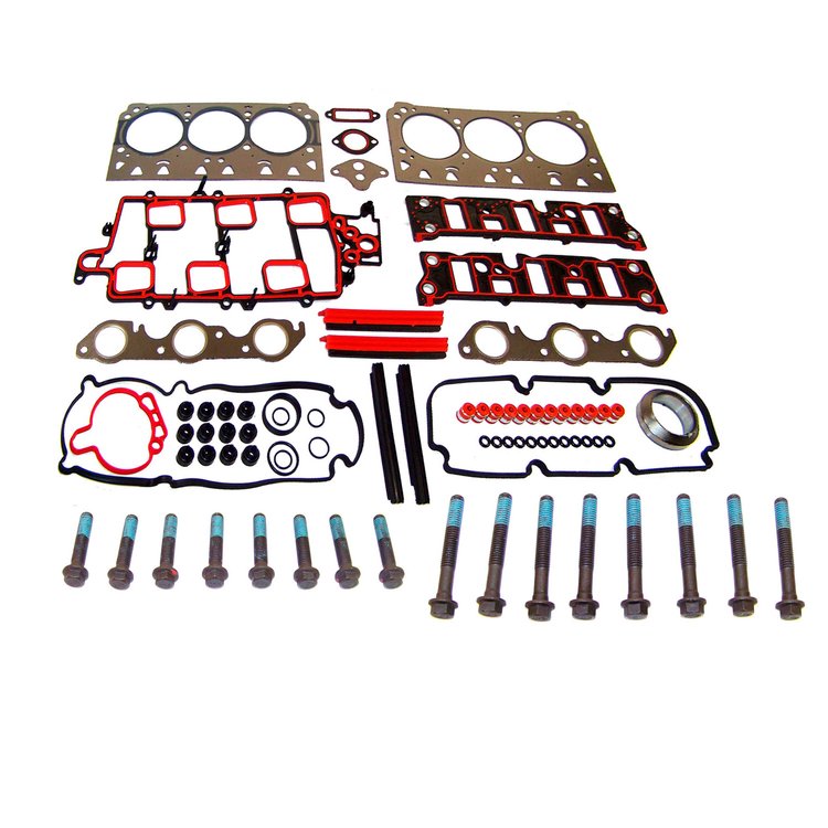 Engine Top-End Gasket Set w/Head Bolts Fits Select 1995-1997 Buick, Oldsmobile, Pontiac Models w/3.8L V6 12V OHV Engine