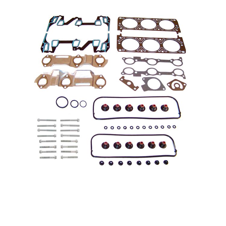 Engine Top-End Gasket Set w/Head Bolts Fits Select 1996 Buick, Chevrolet, Oldsmobile, Pontiac Models w/3.1L V6 12V OHV Engine